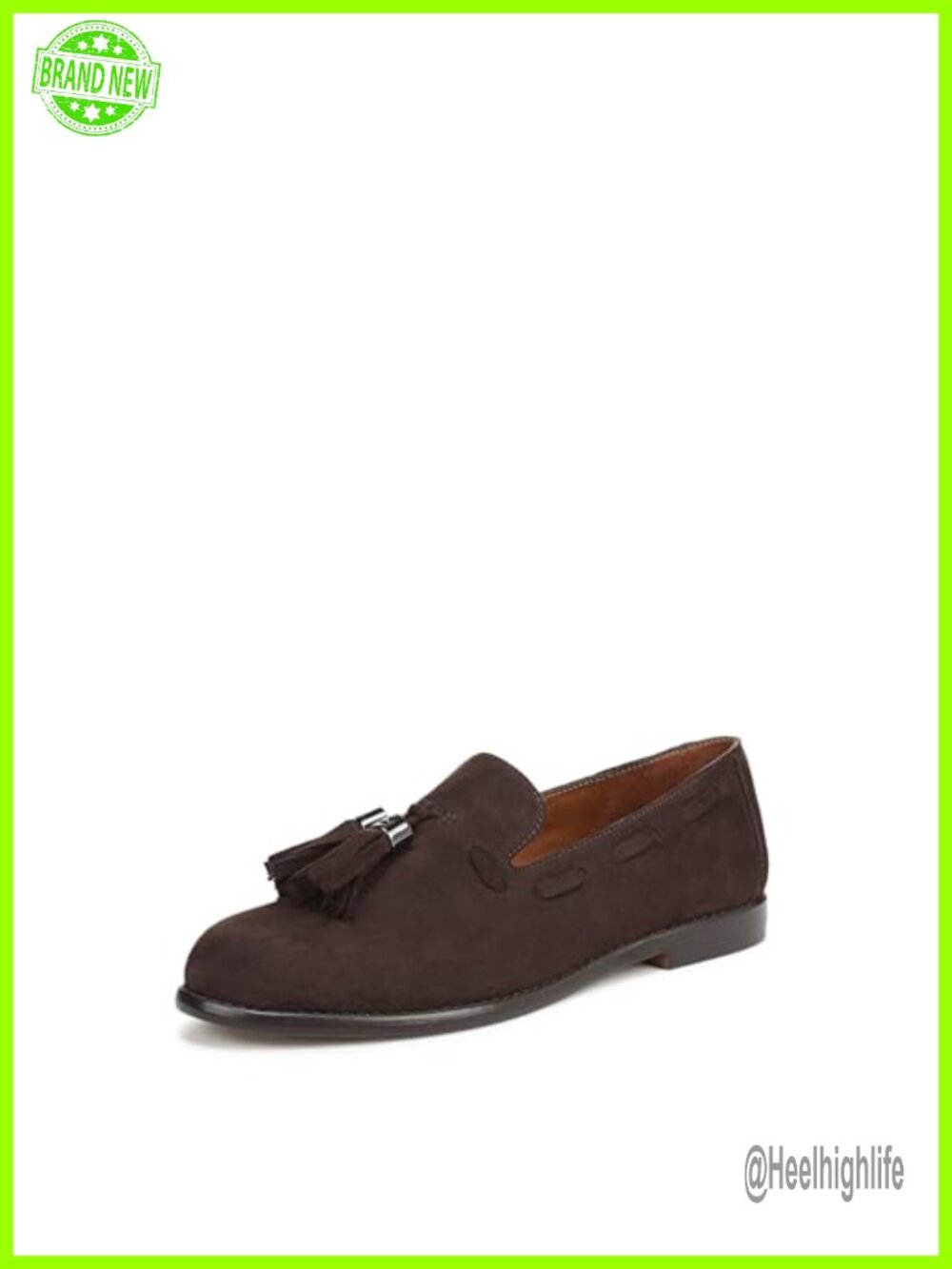 Suede Leather Slip-On Loafers Round Toe Casual Walking Shoes